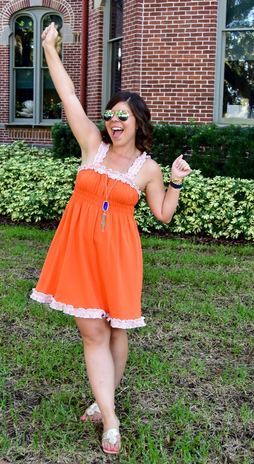 Football Friday Styling Orange for Your Favorite Team Girl